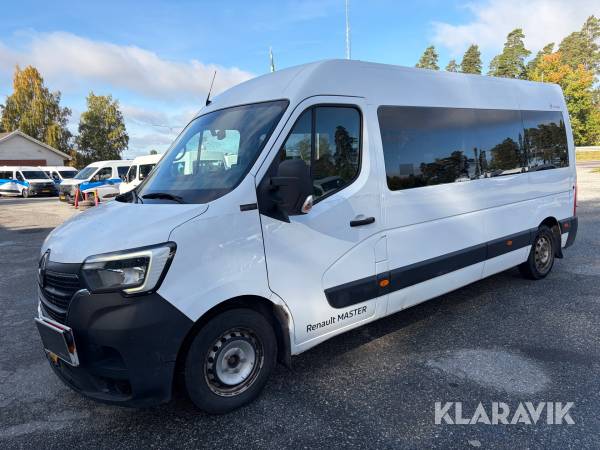 Minibuss Renault Master Chassi Cab 3.5 T 2.3 dCi Manuell 145 hk med 4 st passagerarplatser och luftfjädring