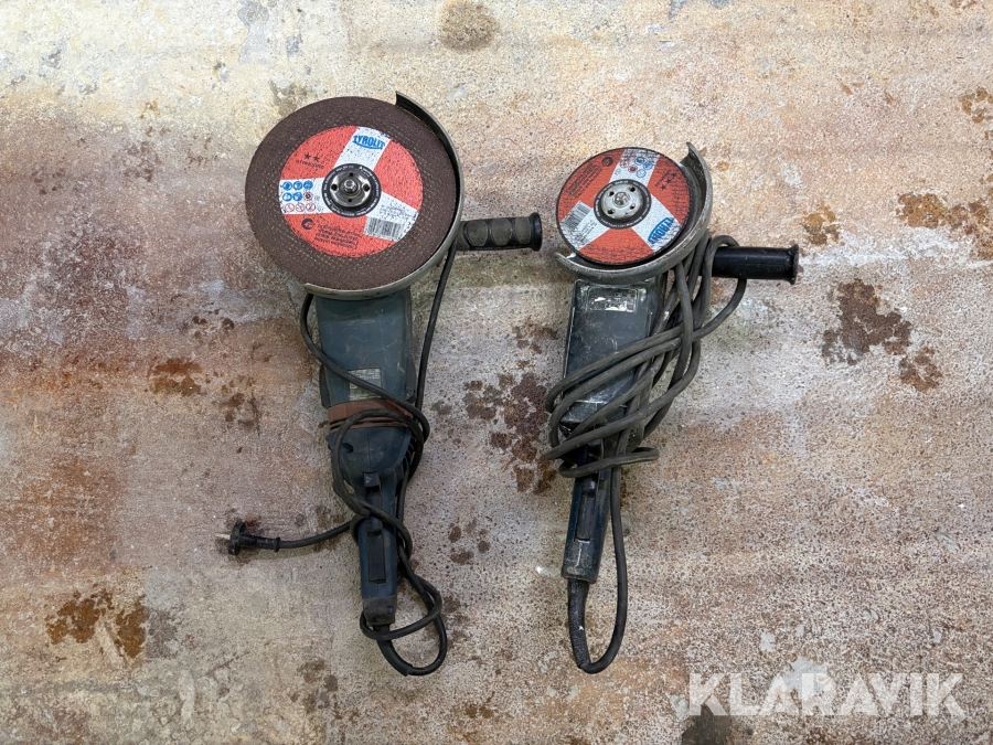 Vinkelslip Bosch GWS 22-230LVI och okänd 2 st