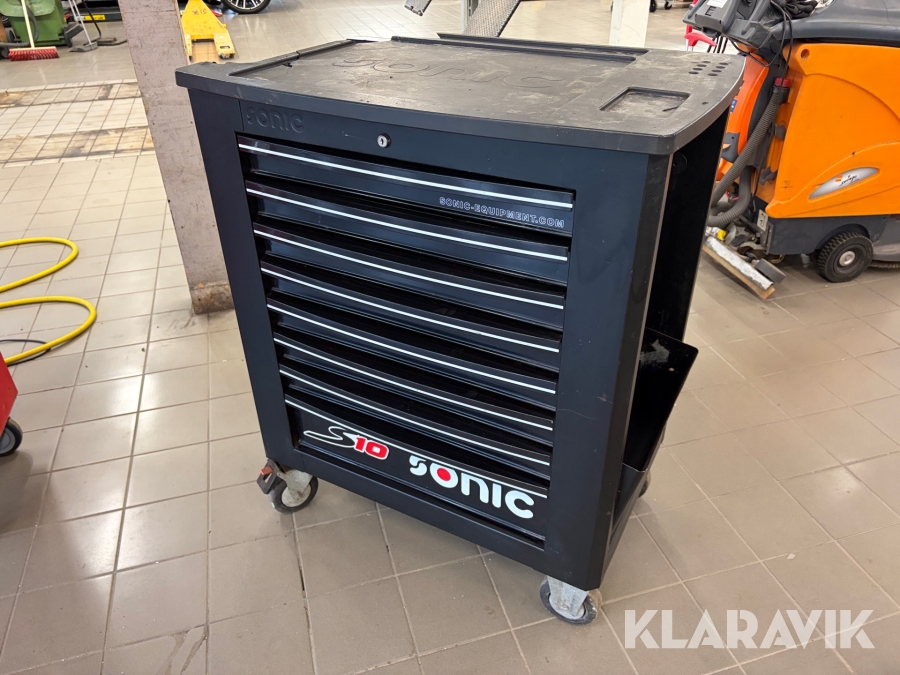 Verktygsvagn Sonic S10 med verktyg