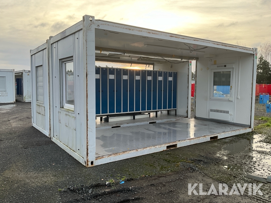 Containermodul Containex FB Och F K0/0 2st Mittdel utan långsidor.