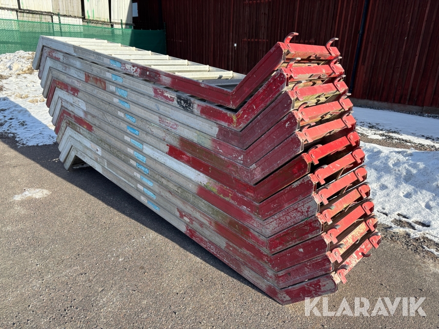 Aluminiumtrappa 12st Assco 250 till rundbom