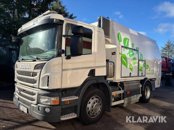Kärltvättbil Scania P280 gasbil 4x2 lågmilad