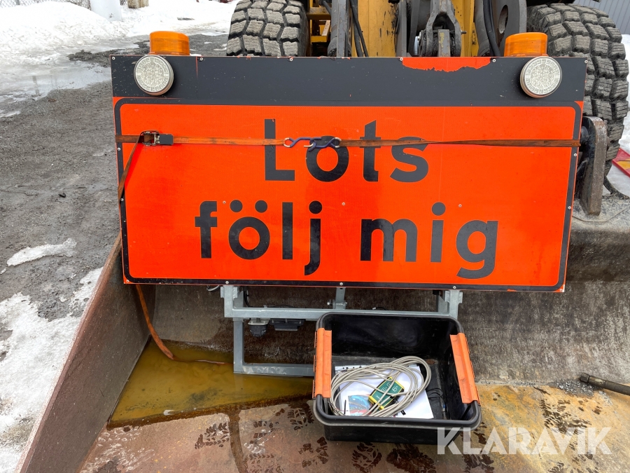 Takskylt till lotsbil