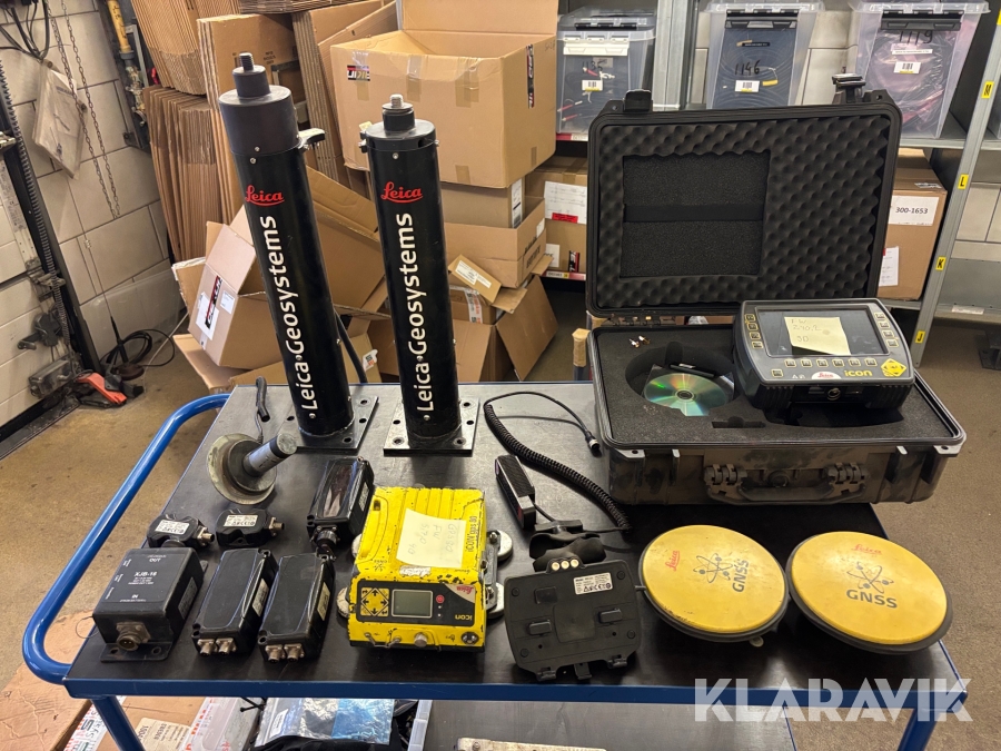 Grävsystem Leica Icon 3D med ICP 41, 400 sensorer, GPS 80 samt CGA 60