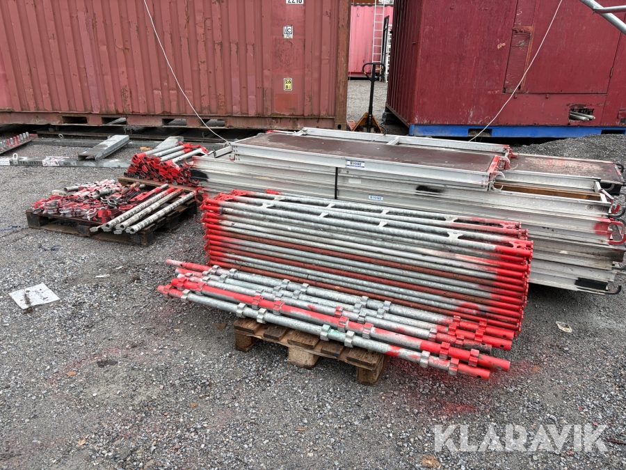 Parti med ställningsmaterial Haki ej komplett