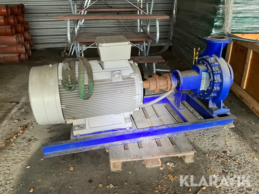 Elmotor med vattenpump Siemens 132kW