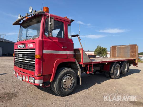 Veteranlastbil/Maskintransport Scania LBS S42