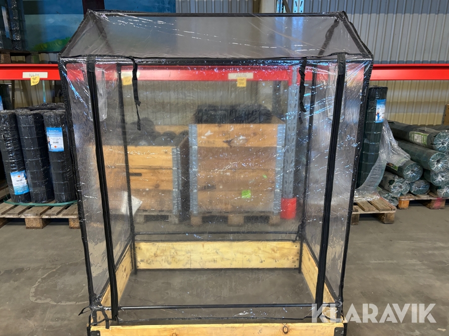 Drivhus 115*76*110/130 cm 10 st