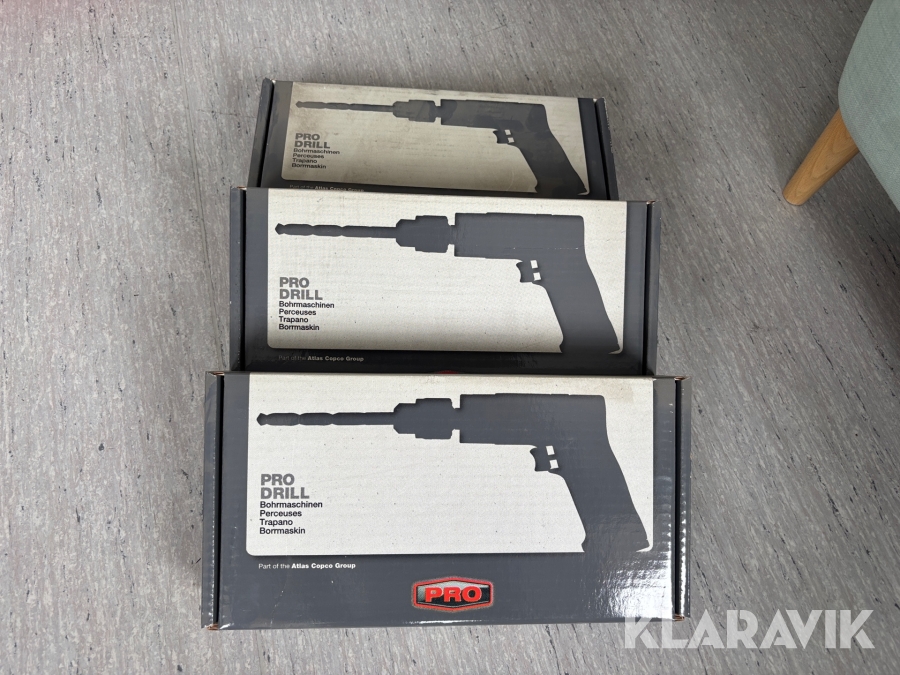 Borrmaskiner Pro Drill Prao D2116 3st nya