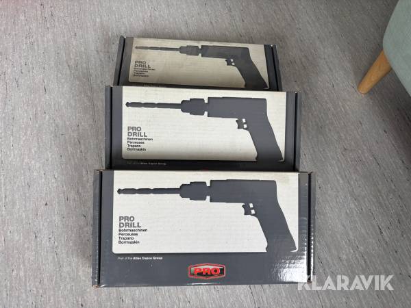 Borrmaskiner Pro Drill Prao D2116 3st nya