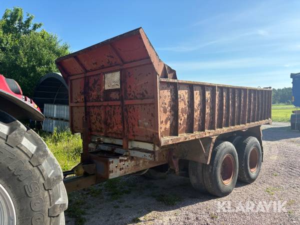Boggievagn/ dumperkärra med tipp och boggie lyft