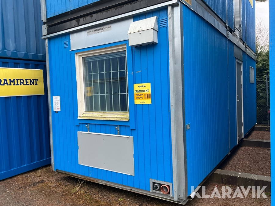 Entrémodul Remodul EDWOP med omkläd, wc/dusch, kök och kontor.