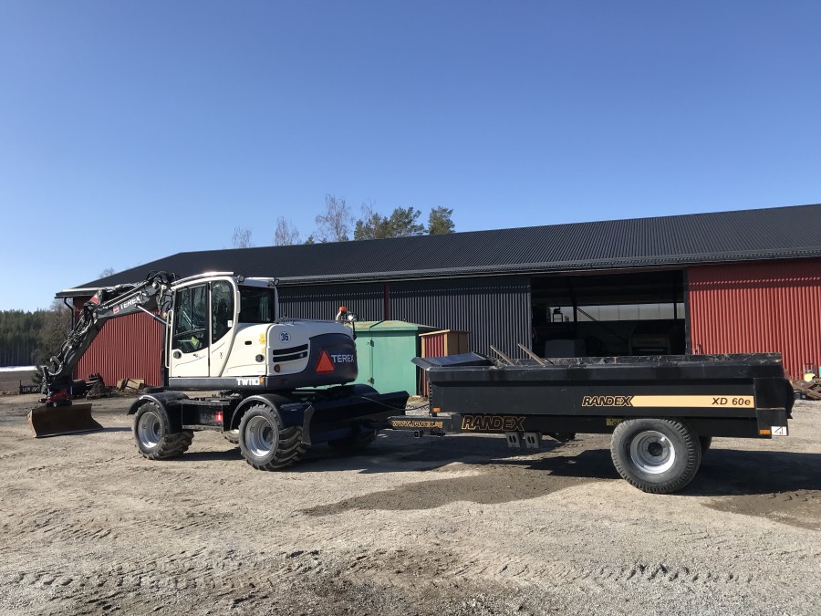 Terex TW 110 med Randex tippvagn