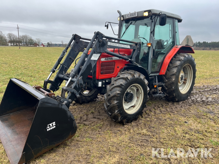 Traktor Massey Ferguson 4245 med lastare & skopa
