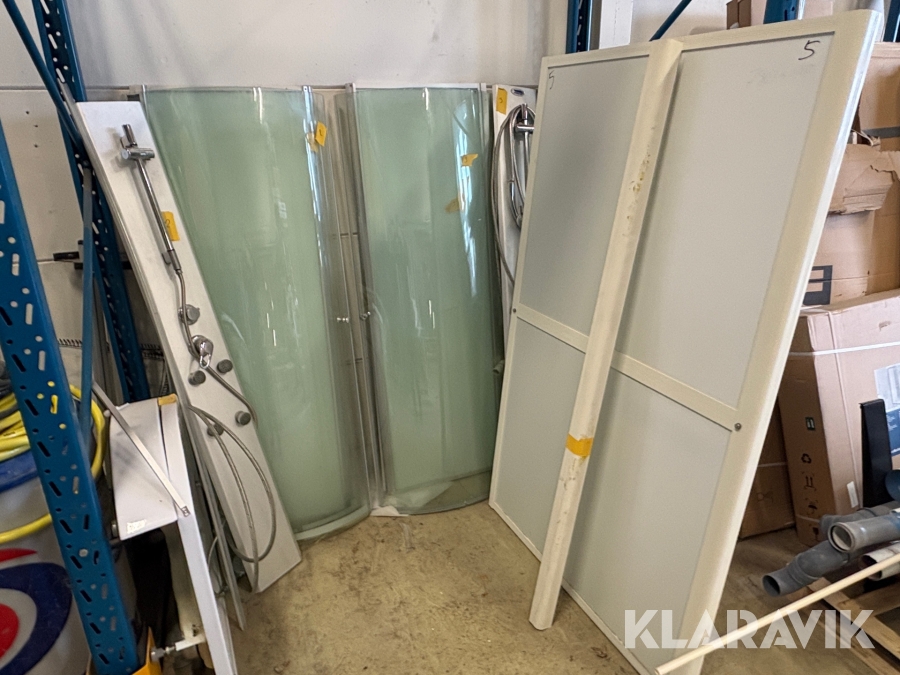 Kompletta duschkabiner 2st +1st