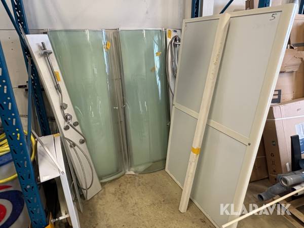 Kompletta duschkabiner 2st +1st