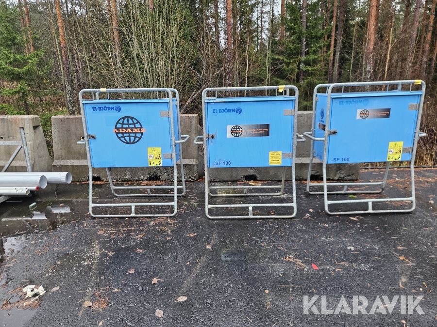100A elskåp El-Björn 3st sf100A