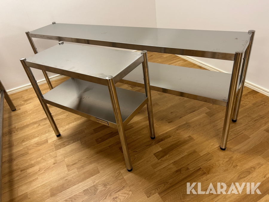 Rostfri bänk ggmgastro 2 st