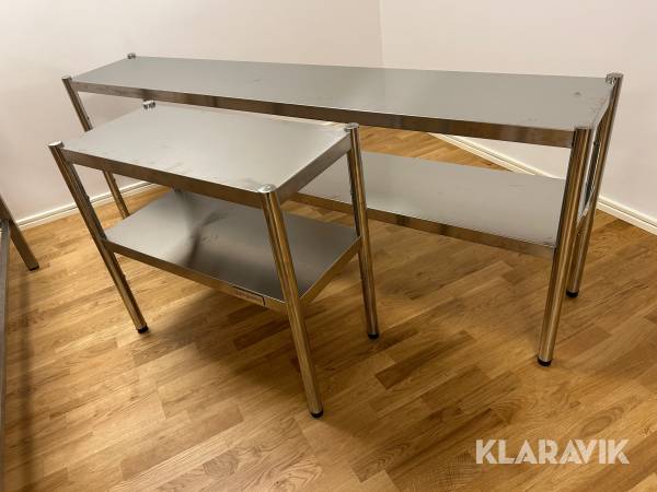 Rostfri bänk ggmgastro 2 st