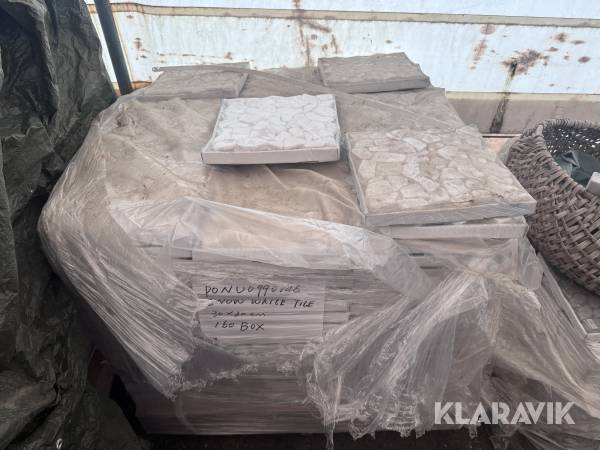 Vit marmor mosaik ca 76m2