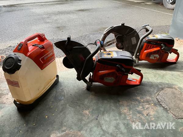 Kapmaskin 2st och Vattentank Husqvarna K970 / WT15i