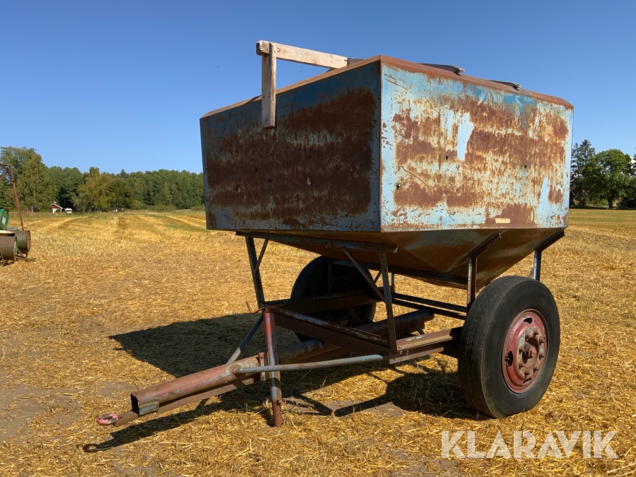 Spannmålscontainer med presenning