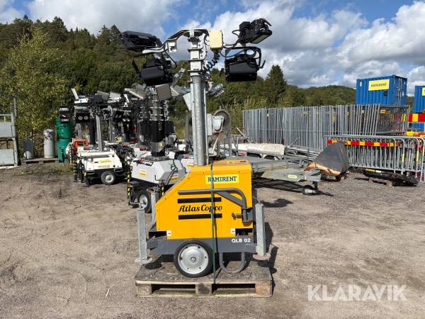 Belysningsmast Atlas Copco QLB 02 7 meter