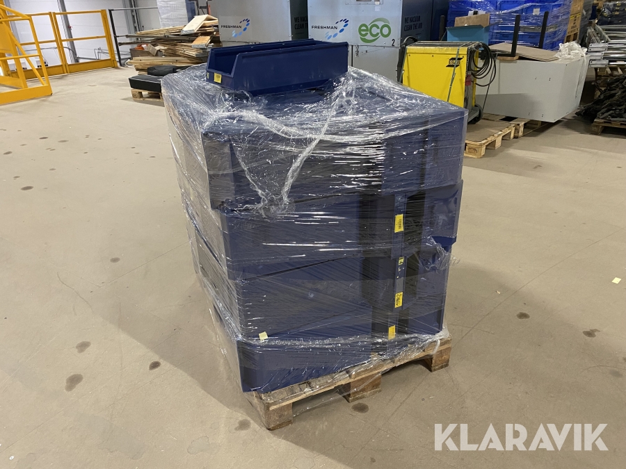 Plastlådor blå 50 st