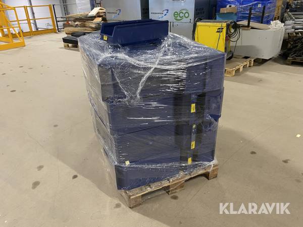 Plastlådor blå 50 st