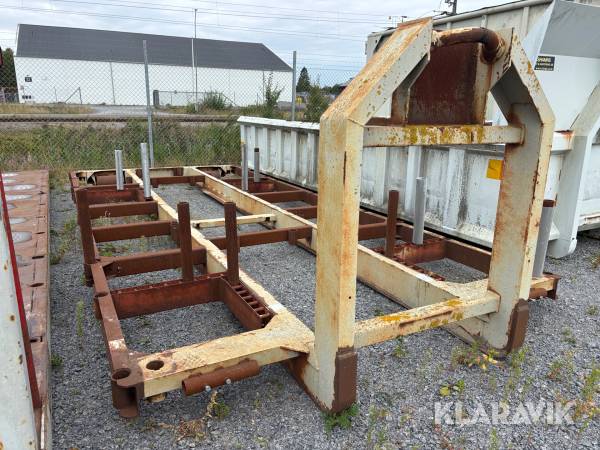 Ram för motvikter kranar