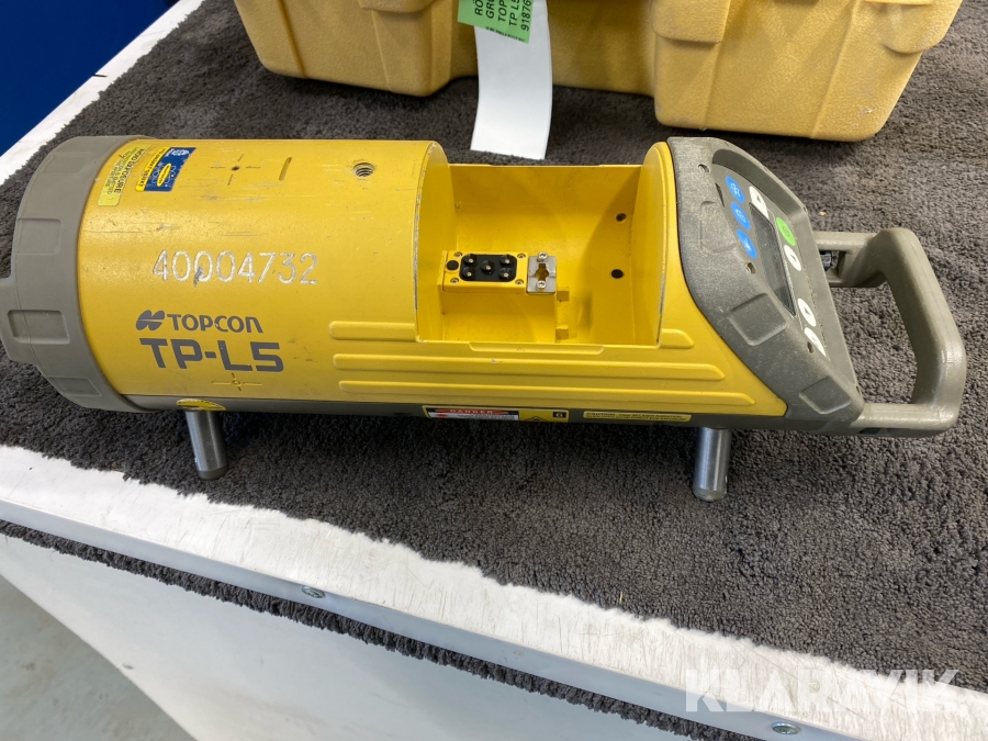 Rörlaser autojustering  grönt ljus Topcon Tp-L5