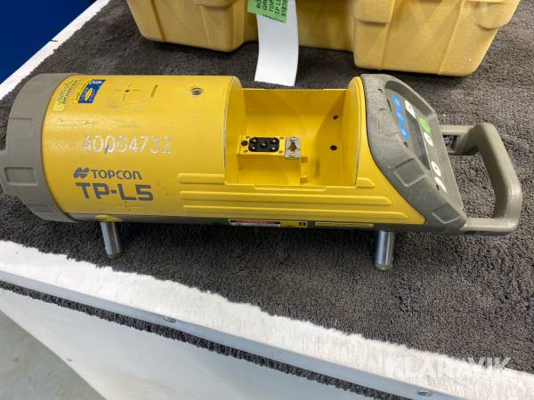 Rörlaser autojustering  grönt ljus Topcon Tp-L5