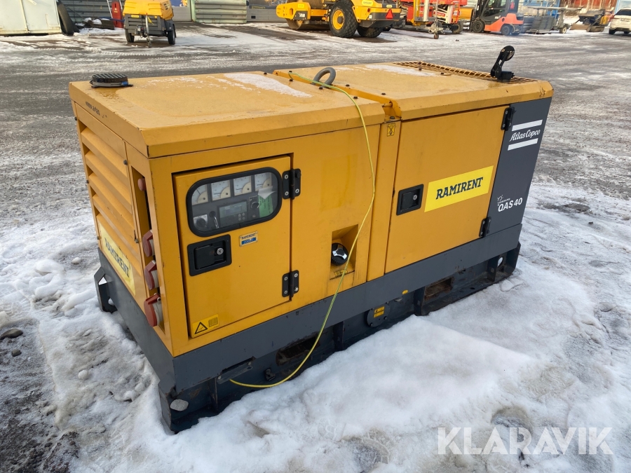 Generator / Elverk Atlas Copco QAS 40