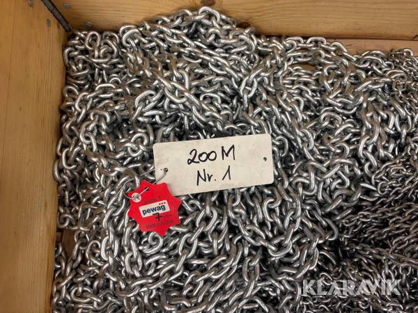 Telferkätting 7x21 mm Pewag Grade T 200 meter