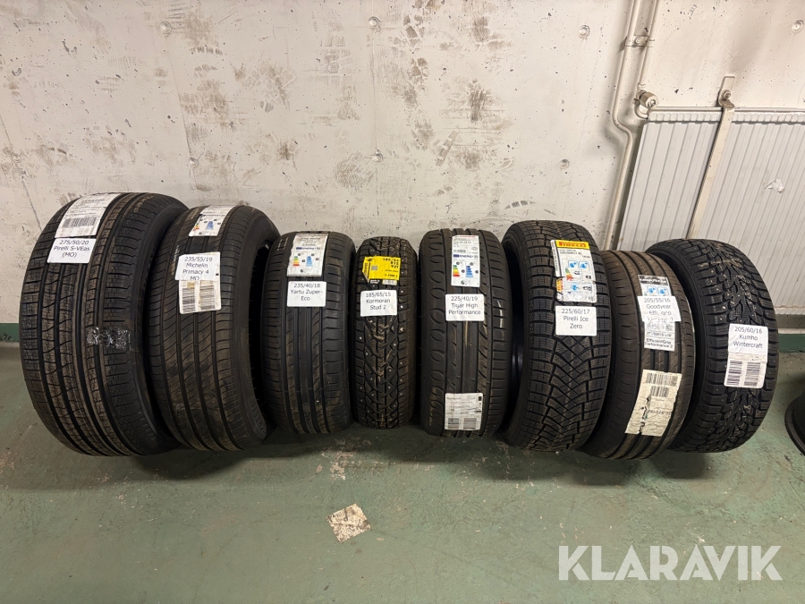 Parti däck 8st