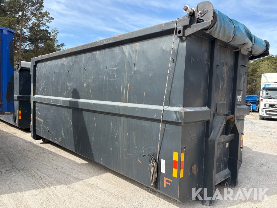 Lastväxlarflak Flakab 38m3 3st med nätkapell