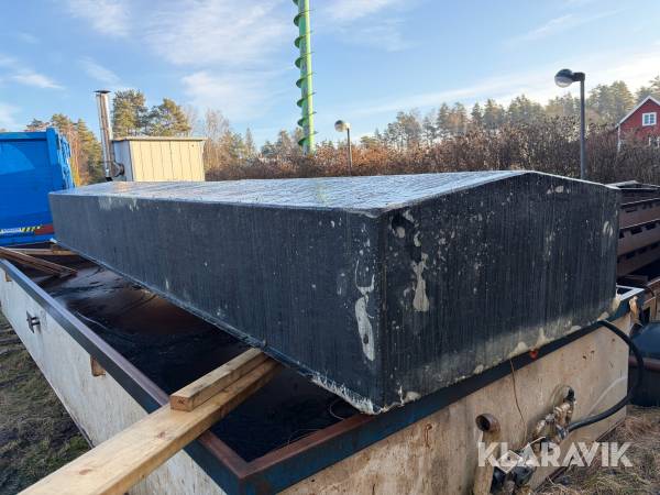 Flytpontoner i trä/glasfiber 6 x 1,5 m 2 st