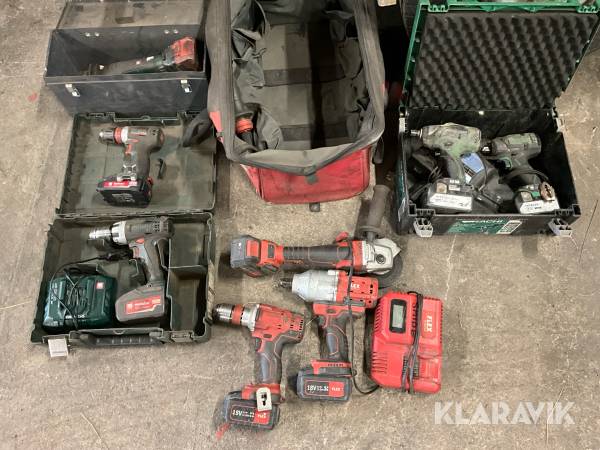 Handmaskiner 8st Flex Metabo Hitachi