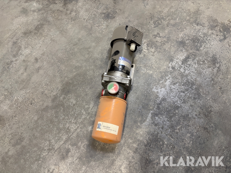 Påfyllnadspump hydraulolja 24V med filter
