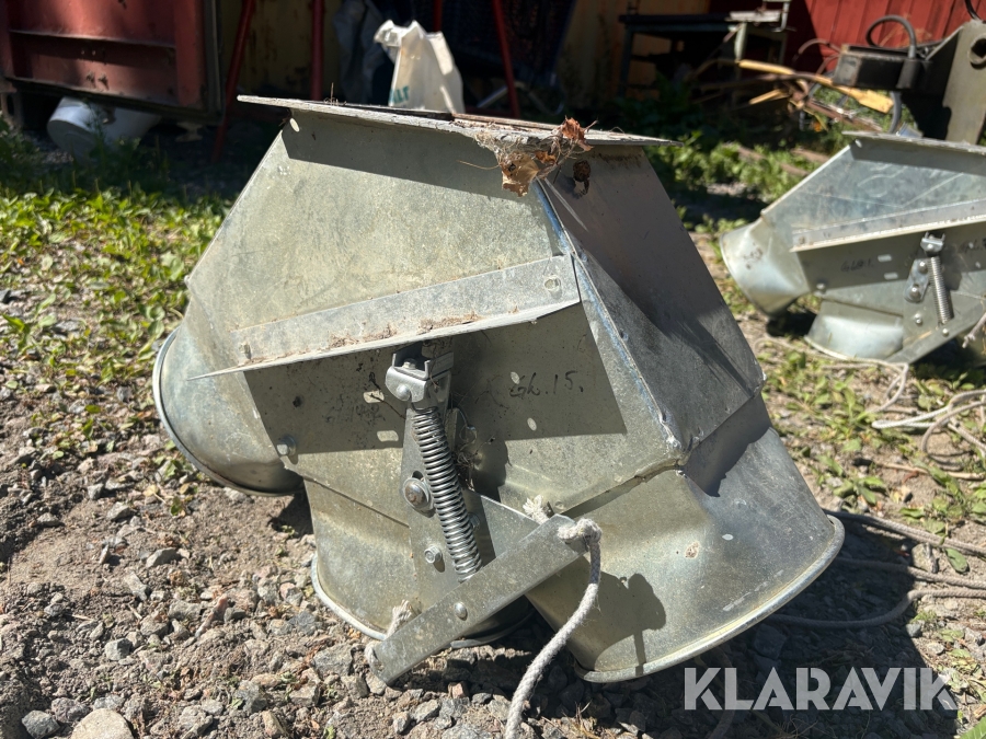 3-vägsspjäll spannmål 200mm