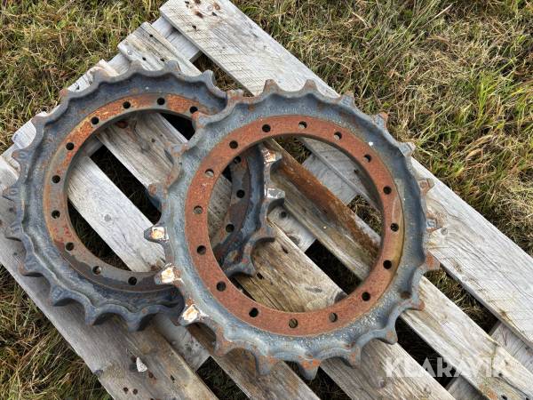 Drivhjul till bandgrävare 2 st