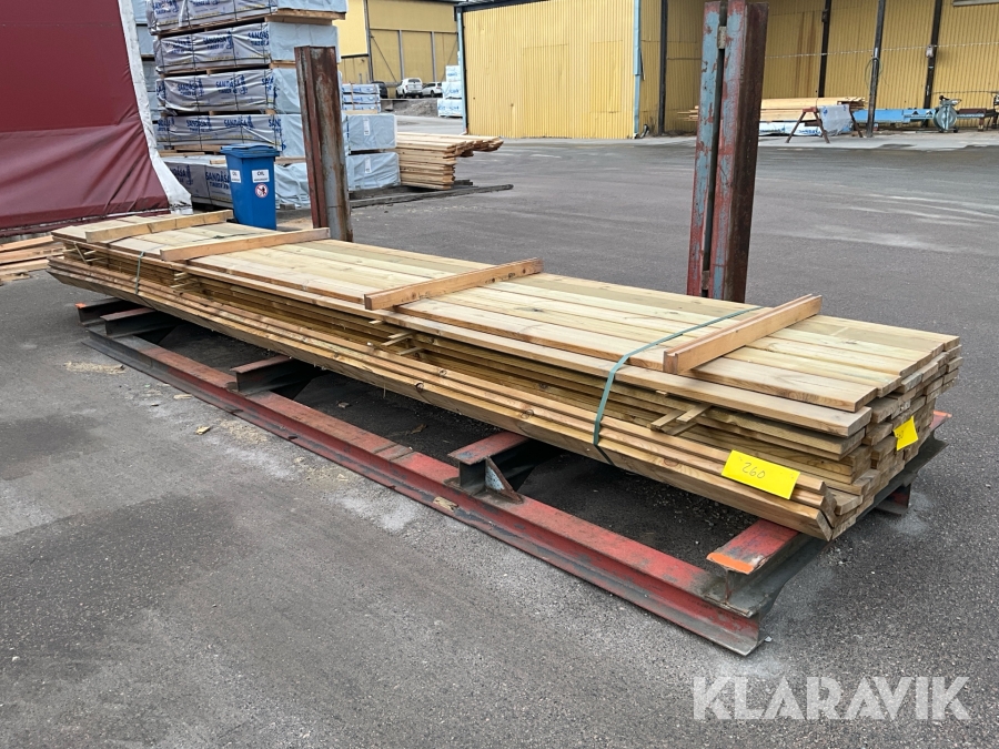 Virkespaket impregnerad trall B-kvalite 28x145 375 Löpmeter