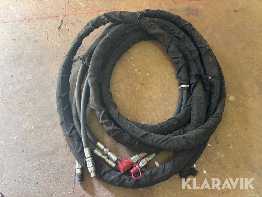 Hydraulslang med kopplingar ca 12 m