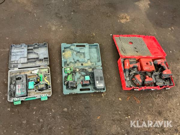 Skruvdragare Hilti Och Hitachi 4 st