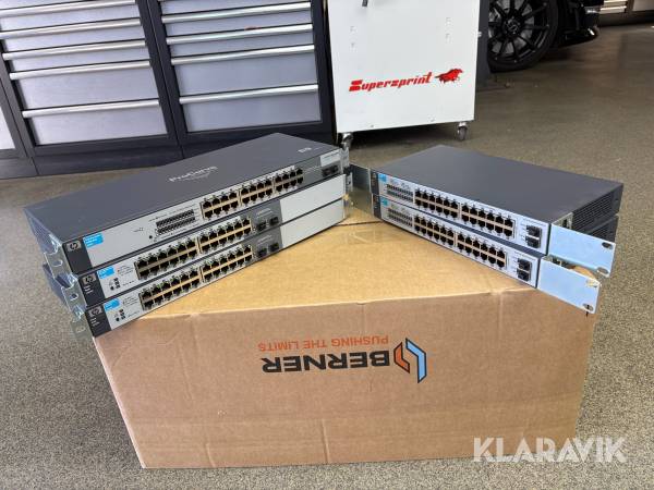 Nätverks Switchar HP 19" 5st