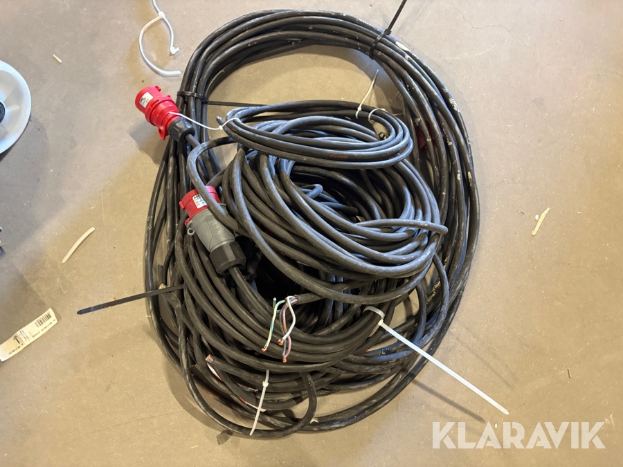 3 fas kablar klippta (reservdelar)