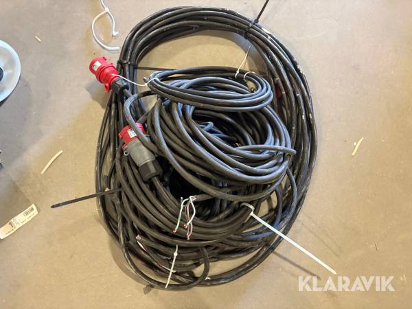 3 fas kablar klippta (reservdelar)