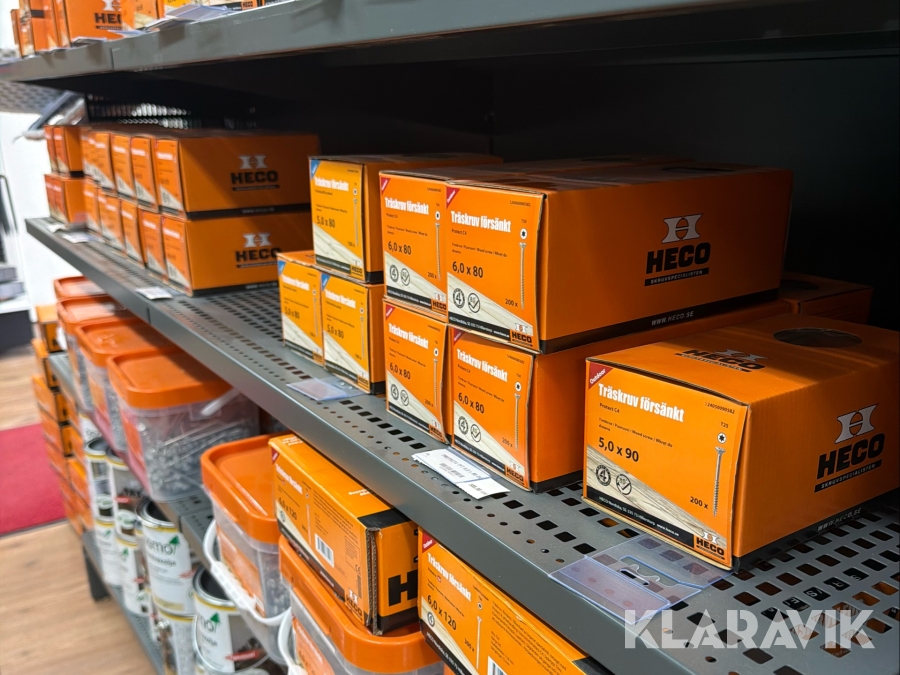 Parti med träskruv Heco