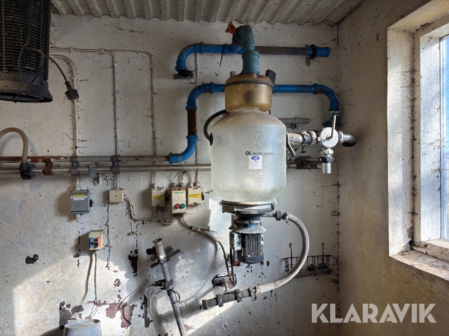 Mjölkutrustning Alfa-Laval Slutenhet