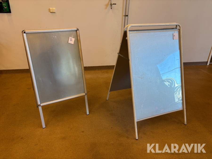 Trottoarpratare / Skyltställ 2st